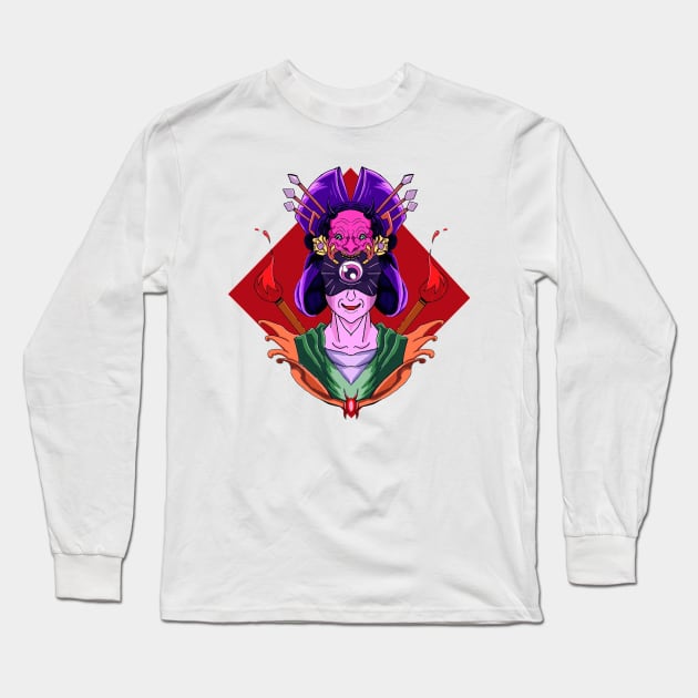 Blind Geisha Long Sleeve T-Shirt by roeswan